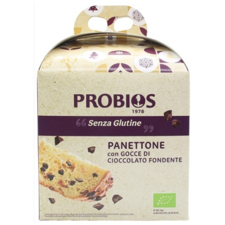 Probios Societa' Benefit Panettone Senza Glutine Con Gocce Di Cioccolato 500 G