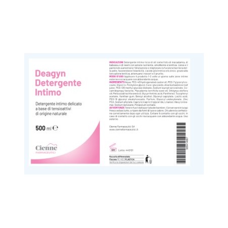 Cienne Distribuzione Deagyn Detergente Intimo 500 Ml