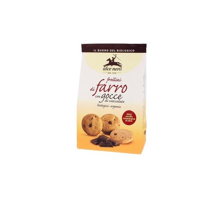 Alce Nero Frollino Di Farro Con Gocce Cioccolato Bio 300 G