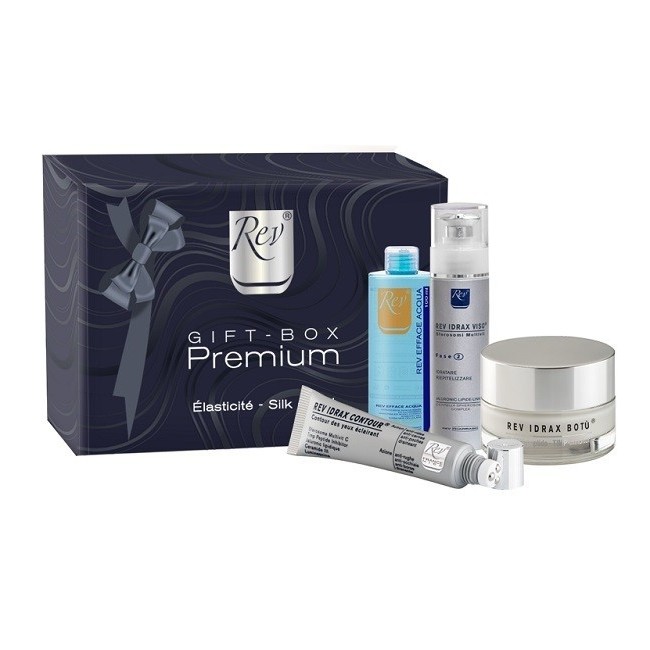 Rev Pharmabio Rev Gift Premium 1 Rev Efface Acqua 100 Ml + 1 Rev Idrax Botu' 50 G + 1 Rev Idrax Viso 50 G + 1 Rev Idrax Contour