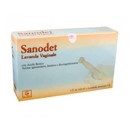 Abbate A&v Pharma Sanodet Lavanda Vaginale 4 Flaconi 140 Ml