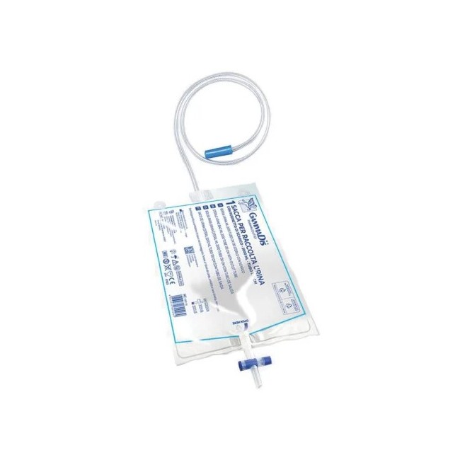 Gammadis Farmaceutici Sacca Di Raccolta Urina Da 2 Litri Con Scarico Tubo 130 Cm 1 Pezzo