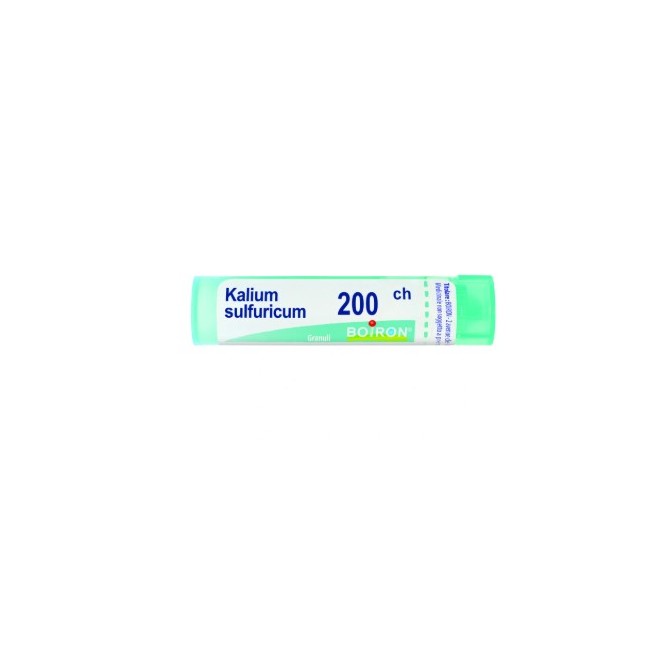 tubo dose di globuli da 1 g di Kalium Sulfuricum 200ch