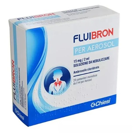 20 fiale Soluzione Da Nebulizzare Fluibron 15 Mg/2 Ml