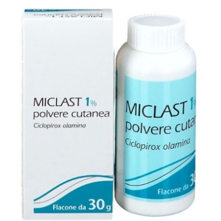 flacone da 30 g di polvere cutanea di Miclast