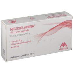 tubo da 75 g di crema vaginale con applicatori per l&rsquo;uso intravaginale di Micoxolamina