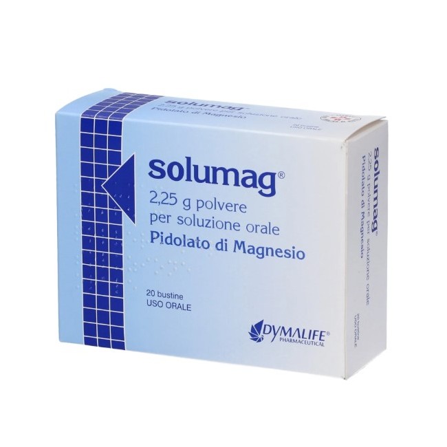 confezione da 20 bustine di polvere per soluzione orale di Solumag