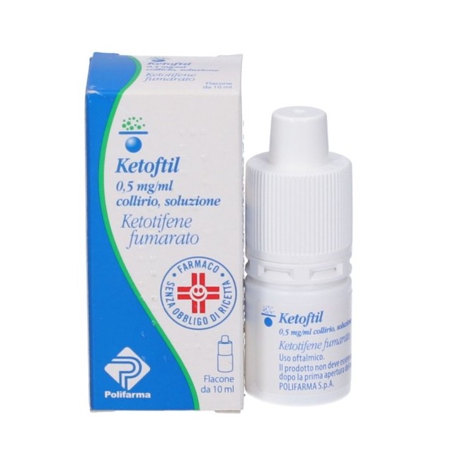 collirio antistaminico Ketoftil 0,5 Mg/ml