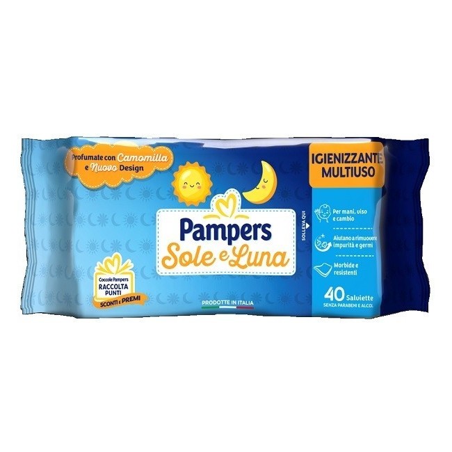 Fater Pampers Wipes Sole & Luna 40 Pezzi