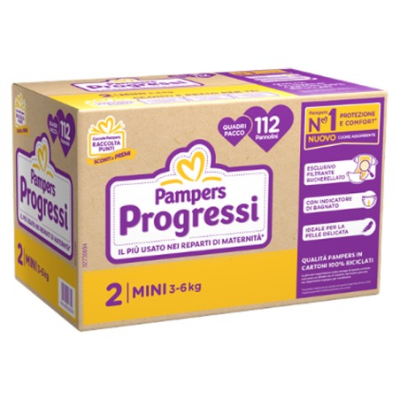 Fater Pampers Quadri Progressi Mini 112 Pezzi