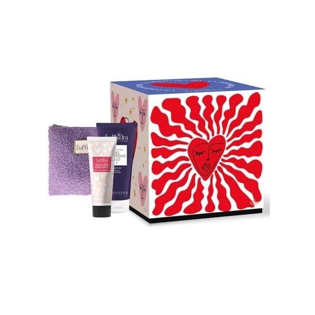 Zeta Farmaceutici Euphidra Un Posto Sicuro Purify No Stress Gel Detergente 200 Ml + Maschera Idratante 30 Ml + Pochette Donna Om