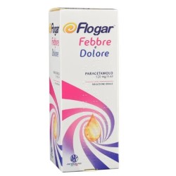 Flacone da 120 ml di Flogar Febbre E Dolore 120 Mg/5 Ml