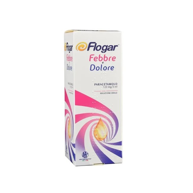Flacone da 120 ml di Flogar Febbre E Dolore 120 Mg/5 Ml