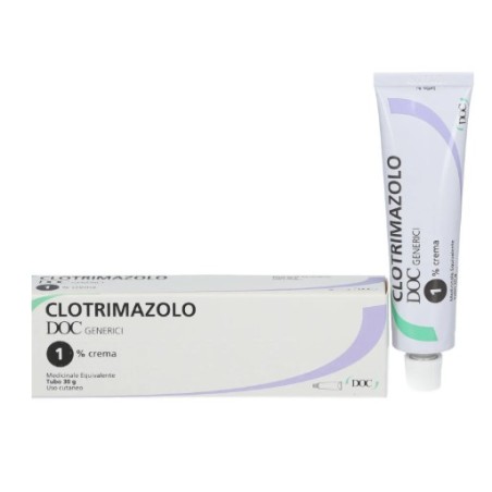 formato da 30 g di Clotrimazolo Doc Generici 1% Crema formato da 30 g di Clotrimazolo Doc Generici 1% Crema
