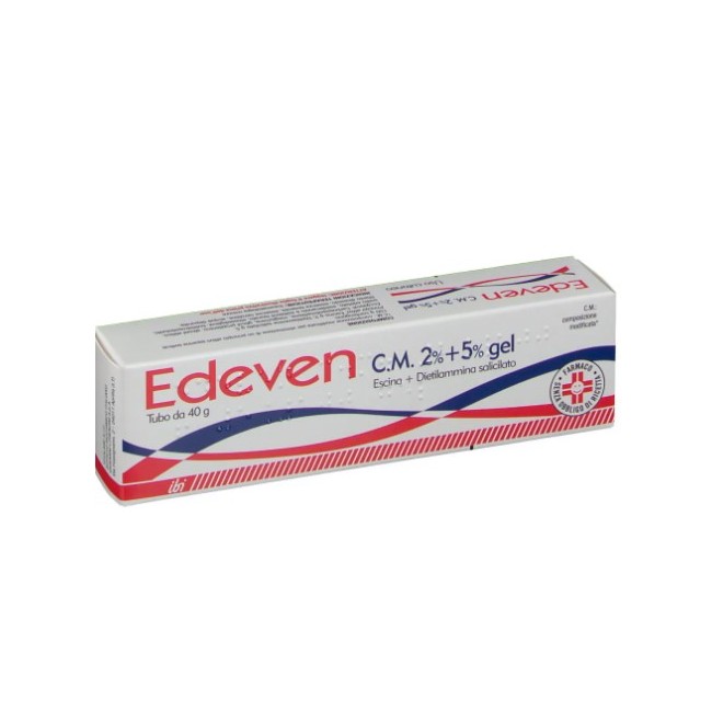 formato da 40 g di Edeven C.m. 2% + 5% Gel Escina E Dietilamina Salicilato formato da 40 g di Edeven C.m. 2% + 5% Gel Escina E Dietilamina Salicilato