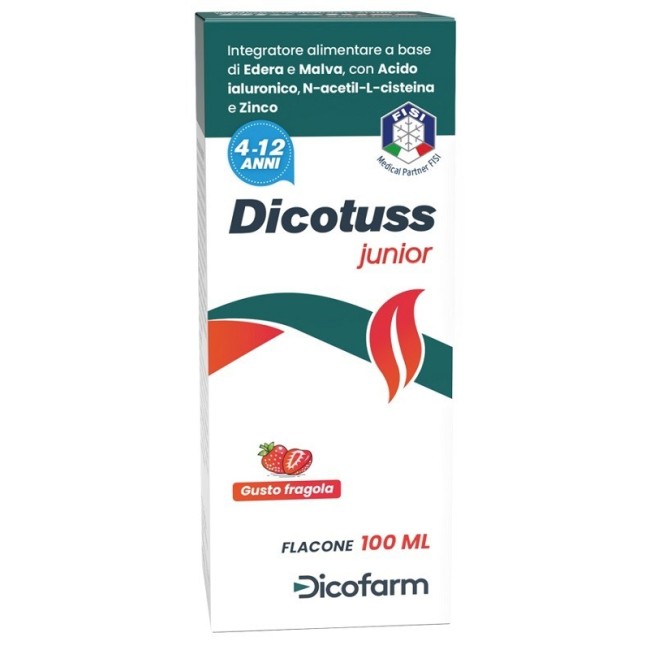 Dicofarm Dicotuss Junior Gusto Fragola 100 Ml