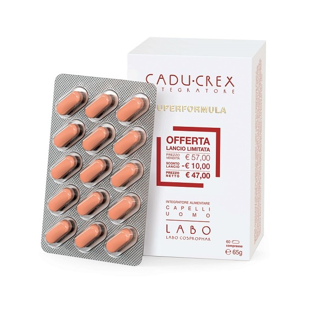 Labo Cadu-crex Superformula Integratore Capelli Uomo 60 Compresse 60 G