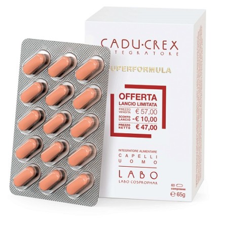 Labo Cadu-crex Superformula Integratore Capelli Uomo 60 Compresse 60 G