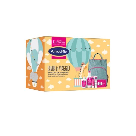 Zeta Farmaceutici Euphidra Amidomio Cofanetto Bimbi In Viaggio 2025 Dermo Detergente 0,5 400 Ml + Baby Shampoo 200 Ml + Salviett