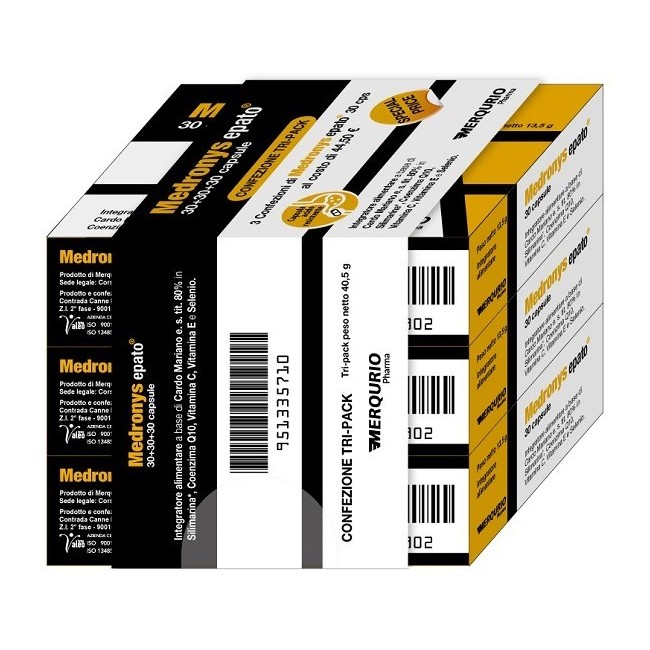 Merqurio Holding Medronys Epato 30+30+30 Capsule