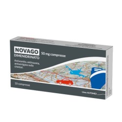 confezione da 10 compresse da 50 mg di  Novago