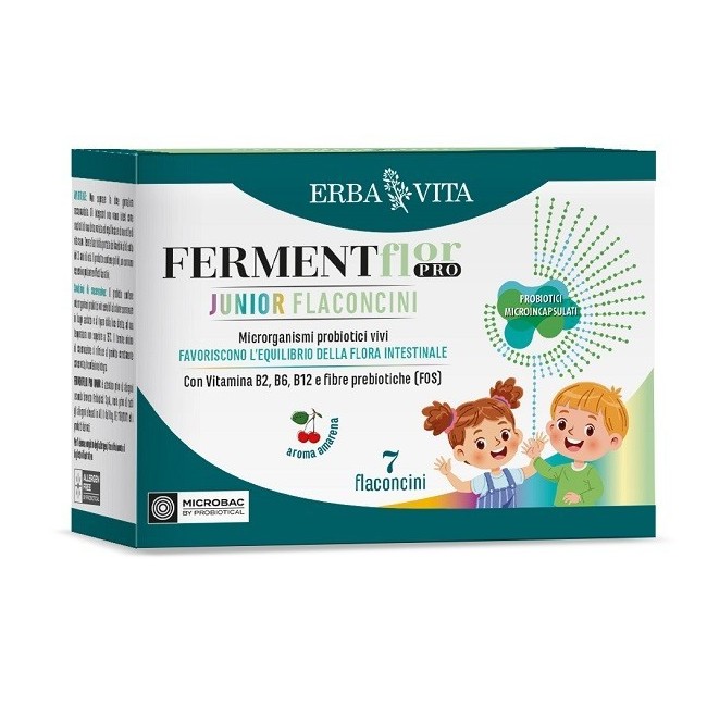 Erba Vita Fermentflor Pro Junior 7 Flaconcini Da 10 Ml