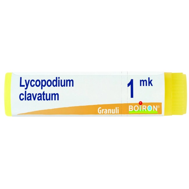 tubo monodose da 1 g di globuli di Boiron Lycopodium Clavatum 1000k Gl 1g