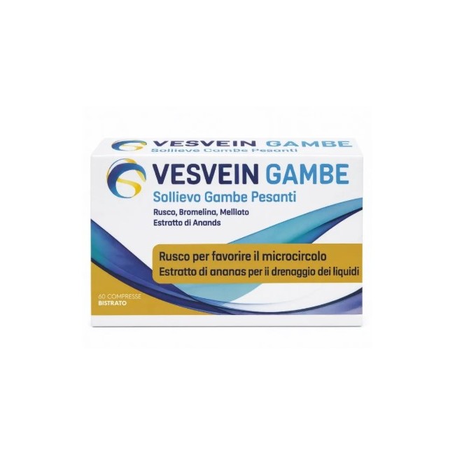 Confezione da 60 compresse da 1.005 mg di Vesvein Gambe Sollievo Gambe Pesanti