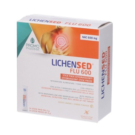 Promopharma Lichensed Nac Flu 600 14 Stick