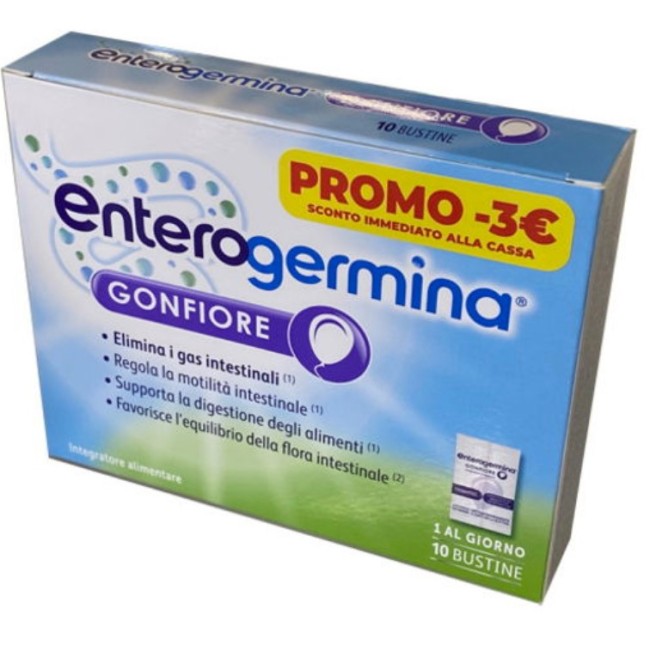10 bustine enterogermina gonfiore