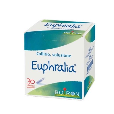 confezione da 30 flaconcini di soluzione monodose sterile di Euphralia Collirio