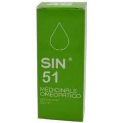 flacone da 50 ml con contagocce di Alfa Omega Sin 51 Soluzione Orale Gocce
