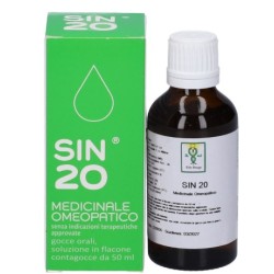 flacone da 50 ml con contagocce di Alfa Omega Sin 20 Soluzione Orale Gocce