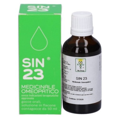 flacone da 50 ml con contagocce di Alfa Omega Sin 23 Soluzione Orale