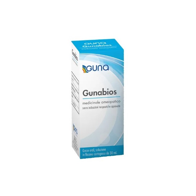 flacone da 30 ml con contagocce di Gunabios Soluzione Orale Gocce