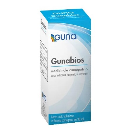 flacone da 30 ml con contagocce di Gunabios Soluzione Orale Gocce