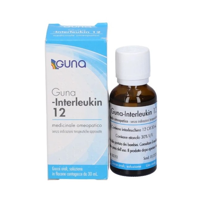 flacone da 30 ml con contagocce di Guna Interleukin 12 C4
