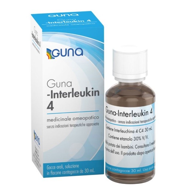 flacone da 30 ml con contagocce di Guna Interleukin 4 C4 Gocce