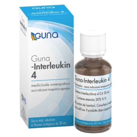 flacone da 30 ml con contagocce di Guna Interleukin 4 C4 Gocce