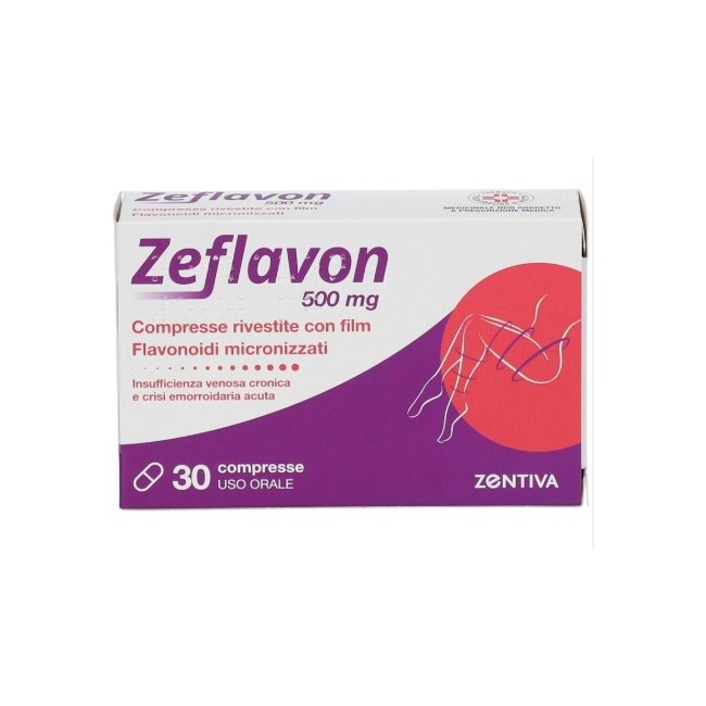 30 Compresse Rivestite  Zeflavon 500 Mg