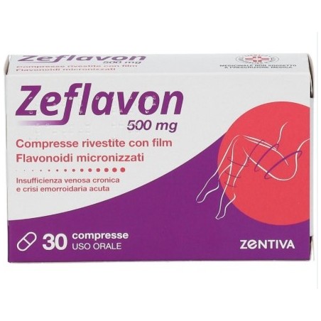 30 Compresse Rivestite  Zeflavon 500 Mg