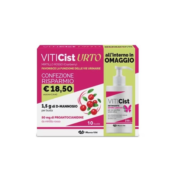 Confezione con 10 buste piu detergente intimo lenitivo da 250 ml omaggio di Marco Viti Viticist Urto Confezione con 10 buste piu detergente intimo lenitivo da 250 ml omaggio di Marco Viti Viticist Urto