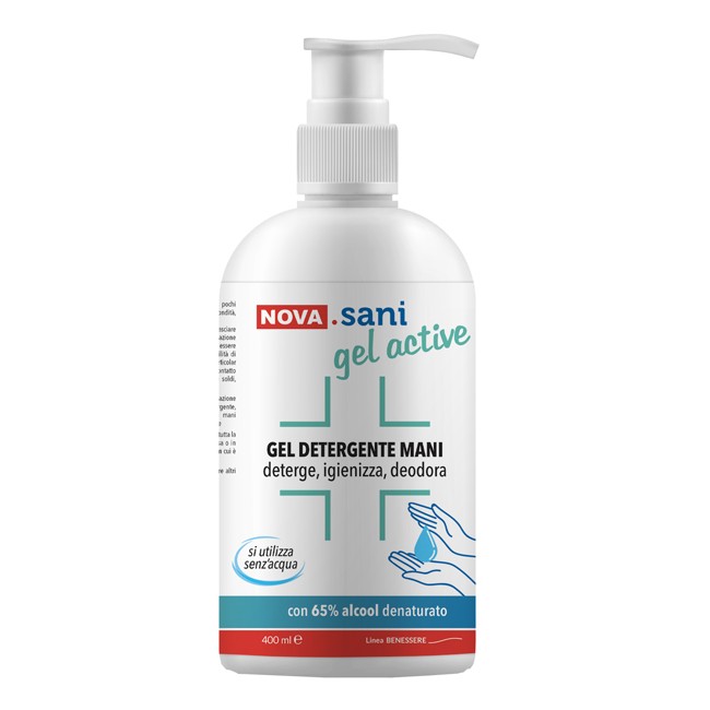 Flacone da 400 Ml di Sanigel Active Gel Detergente Mani
