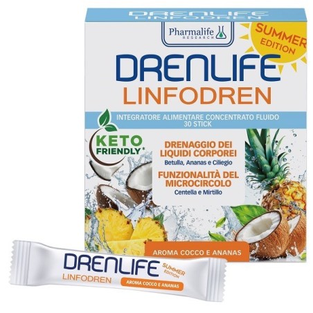 Pharmalife Research Drenlife Linfodren Summer Edition 30 Stick Da 10 Ml