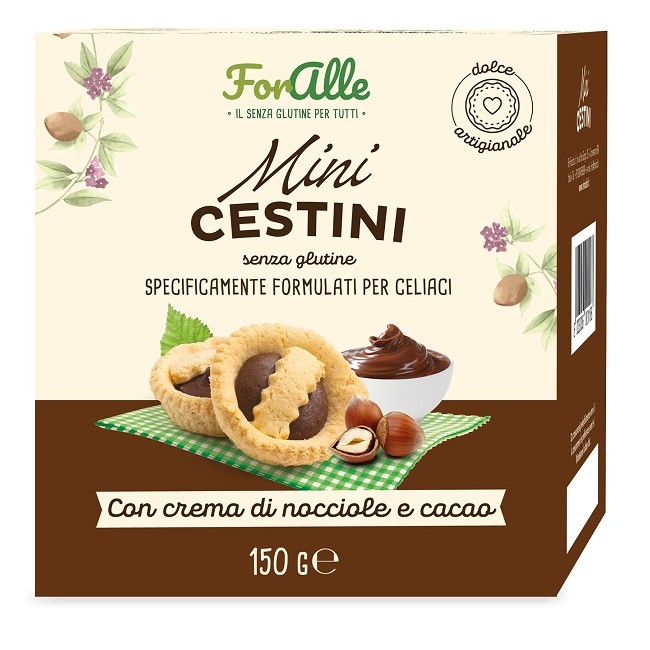 Re Food Foralle Minicestini Crema Nocciona & Cacao 150 G