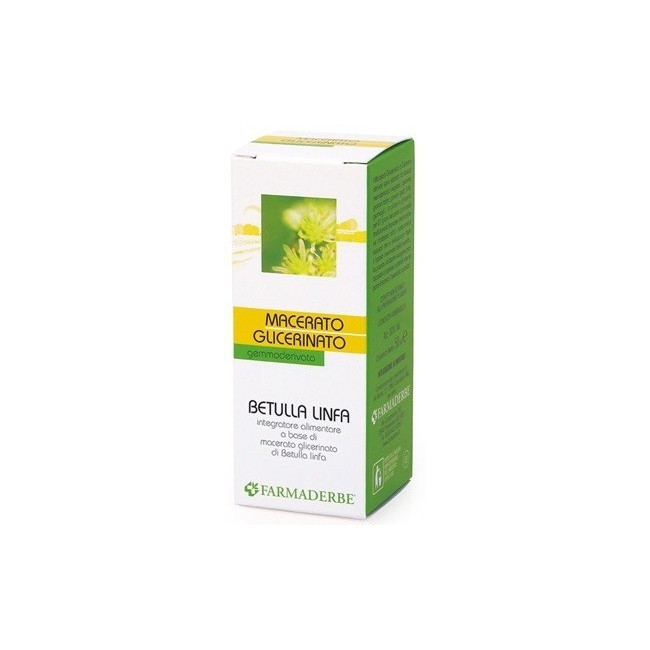 Farmaderbe Betulla Linfa Macerato Glicerinato 50 Ml