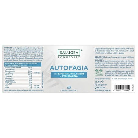 Autofagia Salugea 60 Capsule Vegetali