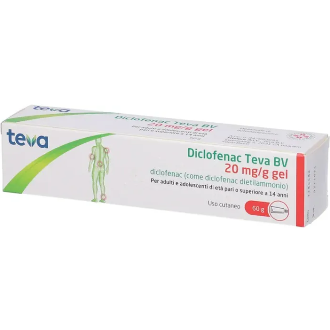 Ig Farmaceutici Di Irianni Giuseppe Diclofenac Teva Italia 20 Mg/g Gel Diclofenac