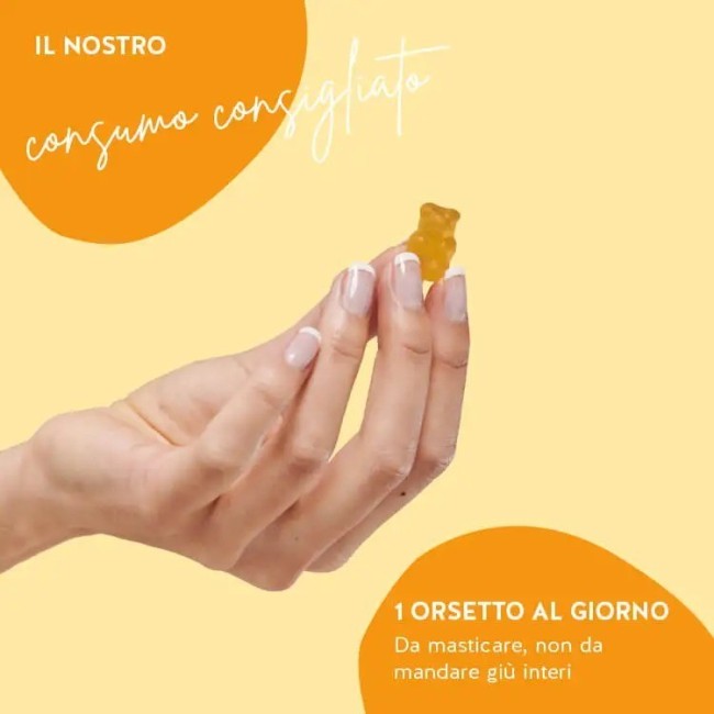 Bears With Benefits Hey Sunshine Sun Vitamin Con D3 60 Caramelle Gommose Con Edulcoranti Senza Zuccheri