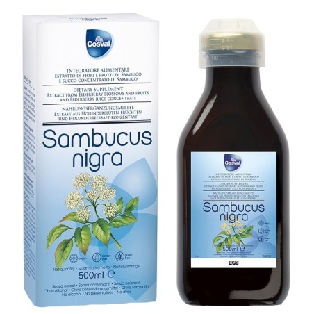 Cosval Sambucus Nigra 500 Ml Senza Glutine E Lattosio Cosval Sambucus Nigra 500 Ml Senza Glutine E Lattosio